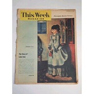 This Week Magazine Minneapolis Sunday Tribune 11/18/56 Lady Jean George Bellows